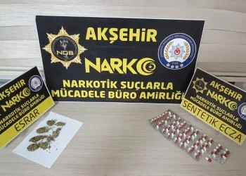 Akşehir’e otobüsle uyuşturucu getiren şahıs yakalandı
