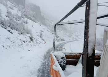 Şırnak’ta kar nedeniyle kapanan yolları açma çalışmaları başladı
