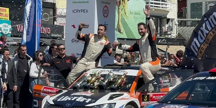 Ege Rallisi’nde dereceye girenler kupalarını aldı