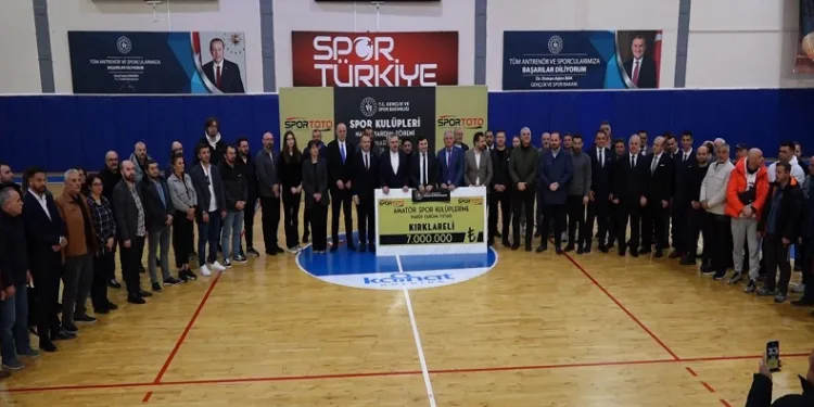 Kırklareli’nde amatör spor kulüplerine nakdi yardım