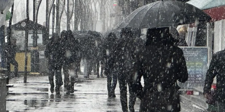 Yüksekova’da yoğun kar yağışı