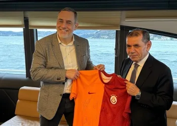 Galatasaray Başkanı Dursun Özbek, Martin Jahn ile bir araya geldi