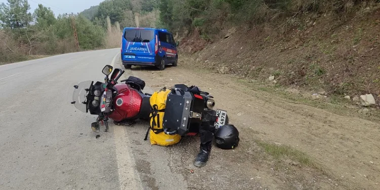 Kastamonu’da motosiklet kazası
