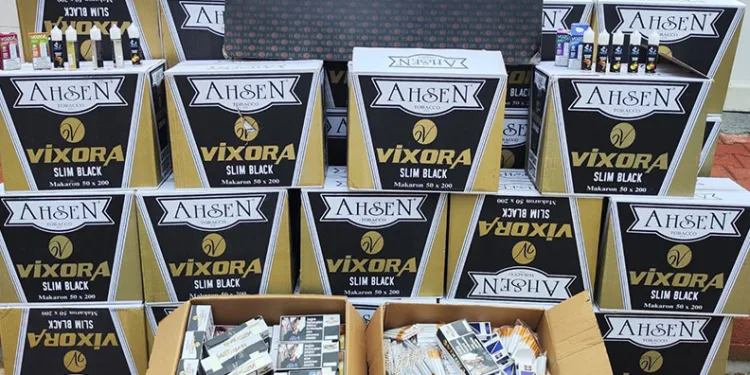 Malatya’da 300 bin adet sahte bandrollü makaron ele geçirildi
