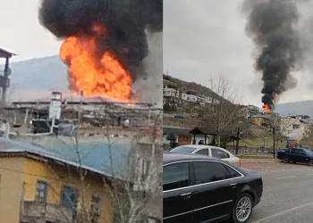 Müstakil evde doğalgaz patladı