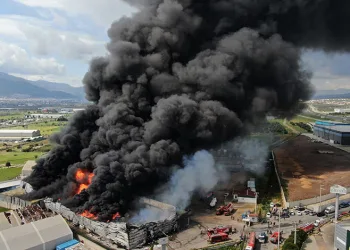İzmir’de lojistik firmasının soğuk hava deposunda yangın