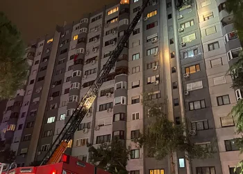 15 katlı binada korkutan yangın