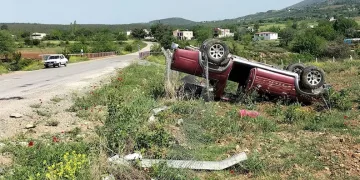 Osmaniye’de pikap takla attı: 1 yaralı