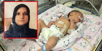 Annesi kazada ölen bebek hayata tutundu