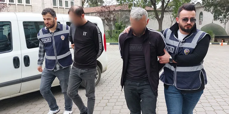 İnşaattan elektrikli vinç çalan 2 kişi yakalandı