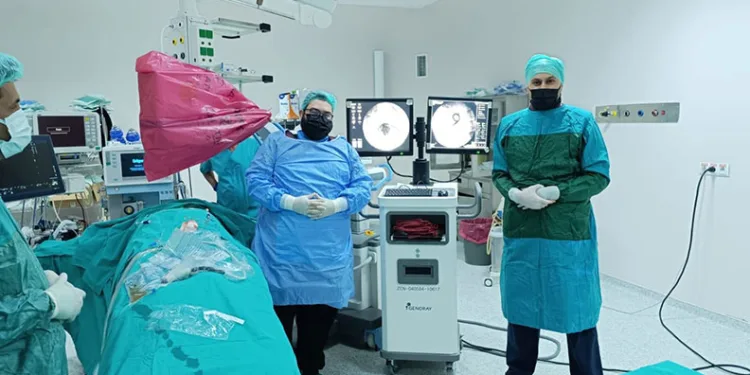 Gölbaşı’nda ilk defa perkütan nefrostomi takıldı