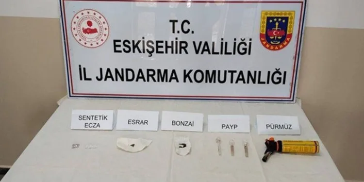 Eskişehir jandarmasının uyuşturucu ile mücadele çalışmaları