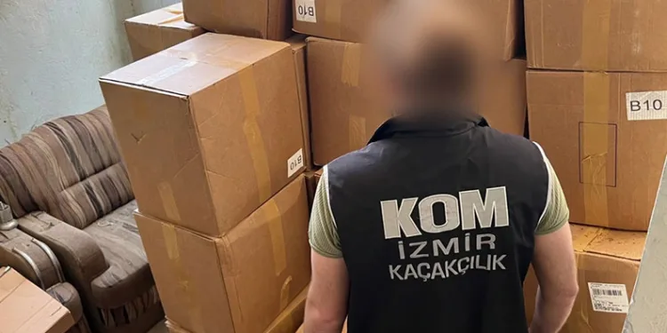 İzmir’de 15 milyon TL’lik tütün kaçakçılığı