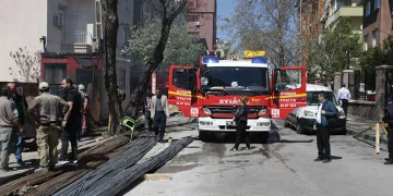 Ankara’da YSK yakınında korkutan yangın