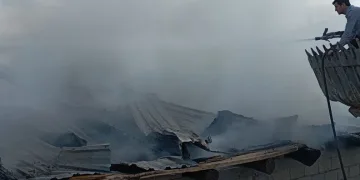 Tokat’ta samanlık yangını