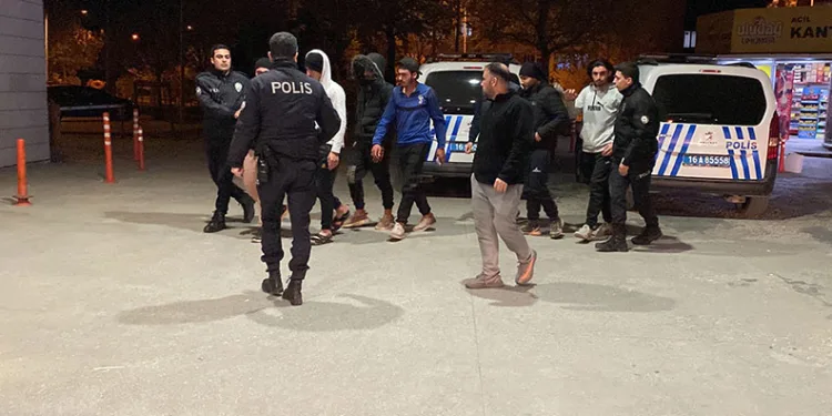 Bursa’da kavga eden şüpheliler kaçak göçmen çıktı