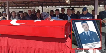 Kayınpederi ve kayınbiraderinin saldırısı sonucu ölen astsubay son yolculuğuna uğurlandı