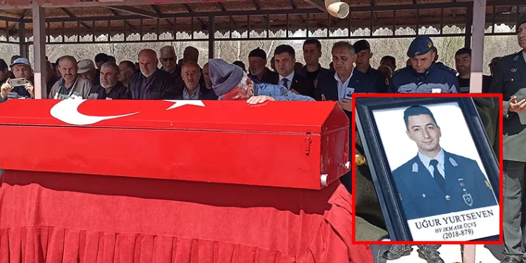 Kayınpederi ve kayınbiraderinin saldırısı sonucu ölen astsubay son yolculuğuna uğurlandı