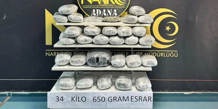 Adana’da uyuşturucu operasyonu
