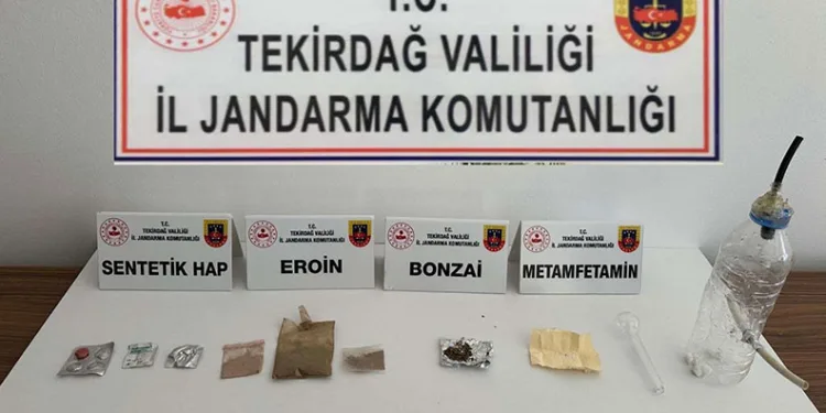 Tekirdağ’da 15 kişi uyuşturucudan yakalandı