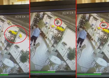 Bursa’da motosiklet taksiye çarparak takla attı