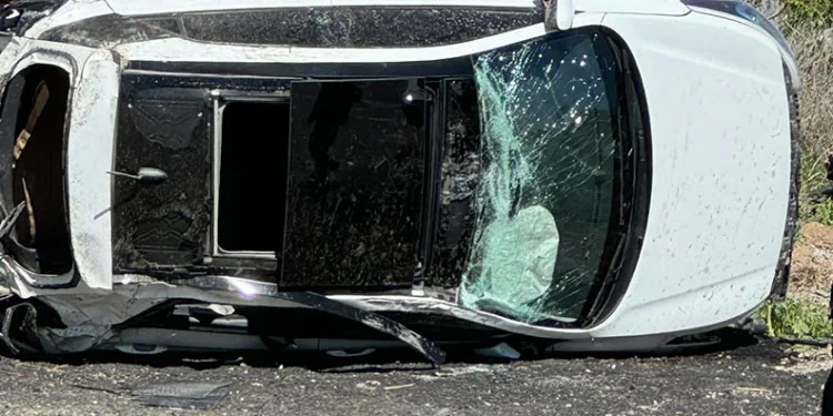 Ankara’da otomobil takla attı: 2 yaralı