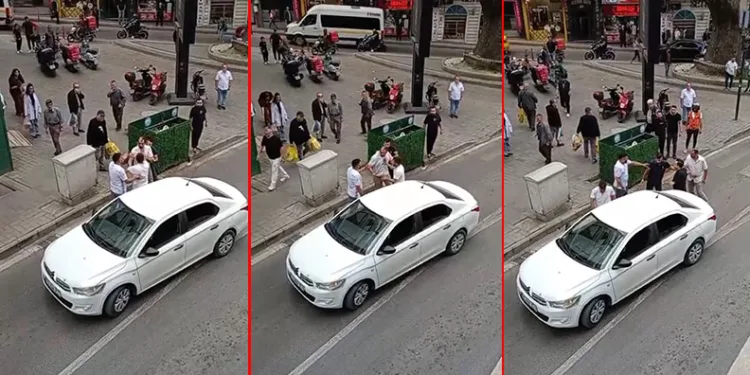 Bursa’da “yol verme” kavgası
