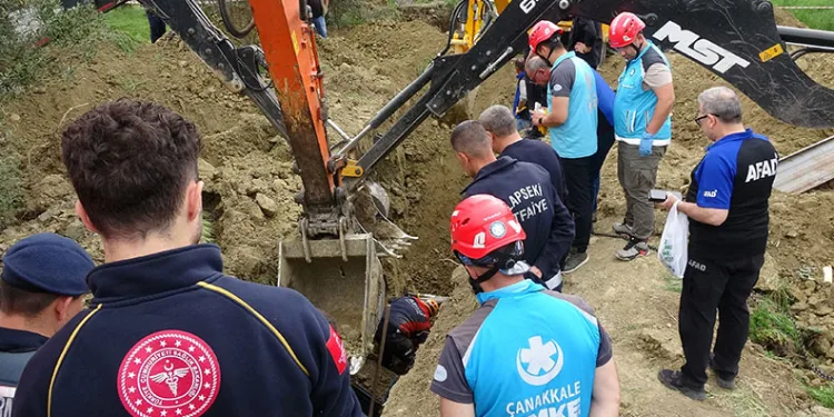 Çanakkale’de toprak kayması: 1 gözaltı