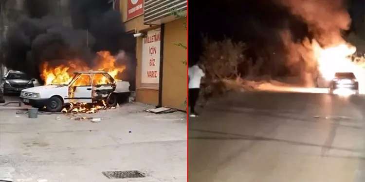 Bursa’da otomobiller alev topuna döndü