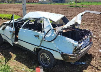 9 kişinin bindiği otomobil takla attı: 6’sı çocuk, 9 yaralı