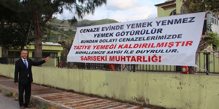 Seçilen muhtarın ilk icraatı cenaze yemeğini kaldırmak oldu