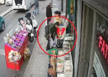 Bursa’da müşteri gibi geldi, zeytin bidonunu çaldı