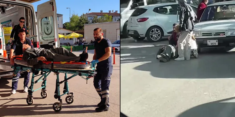 Otomobilin çarptığı yaşlı adam yaralandı