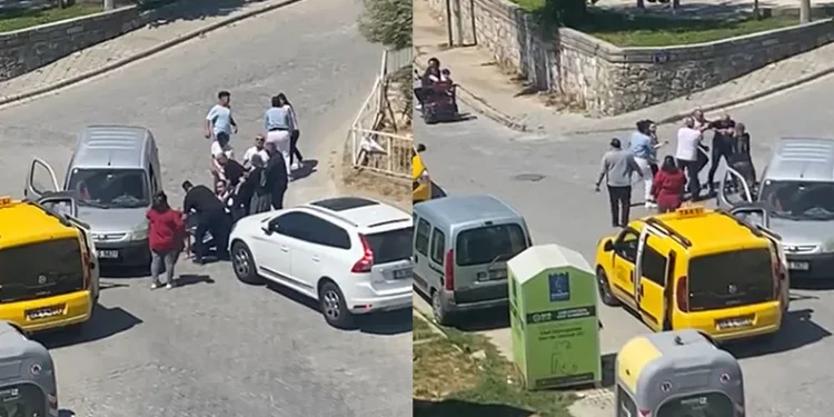 Bayramlaşmaya giderken adeta savaştılar