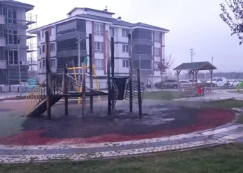 Parkı kundaklayan genç yakalandı