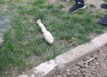 Kazıda anti-tank mermisi bulundu