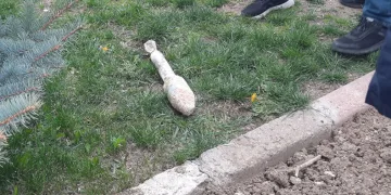 Kazıda anti-tank mermisi bulundu