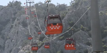 Faciadan dönülen teleferik alanında sessizlik