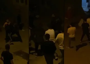 Bursa’da komşular sokağı ringe çevirdi