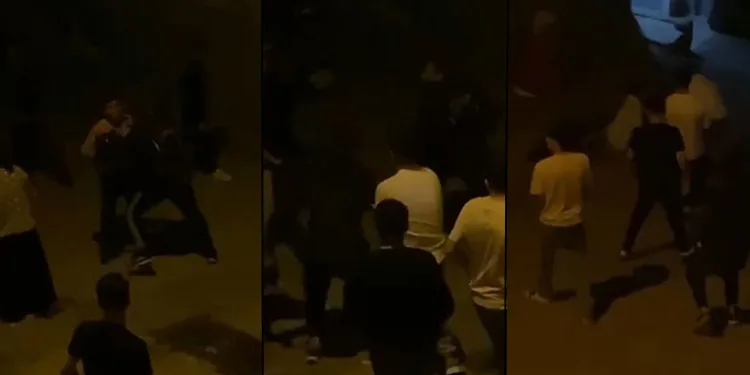 Bursa’da komşular sokağı ringe çevirdi