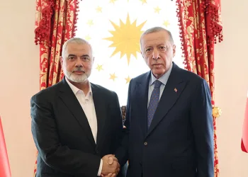 Dolmabahçe’de Erdoğan-Haniye görüşmesi