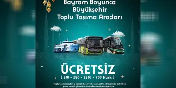 Bayramda ulaşım 3 gün boyunca ücretsiz