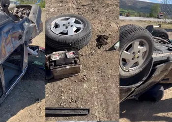 Çanakkale’de dehşet kaza