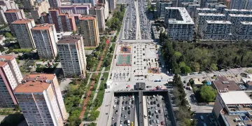 İstanbul’da trafik yoğunluğu havadan görüntülendi
