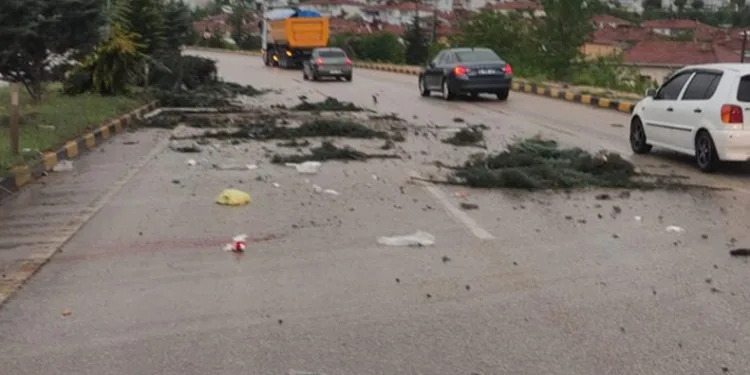 Kayganlaşan yol kazaya neden oldu
