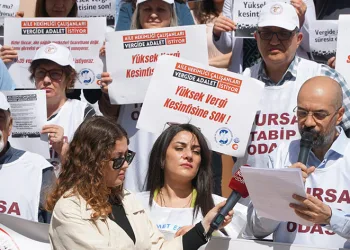 Bursa’da Sağlık Çalışanları Vergide Adalet İstiyor
