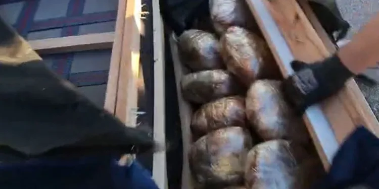 Çekyatın içi uyuşturucu deposu çıktı