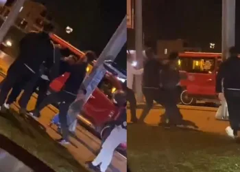 Kavşağı boks ringine çevirdiler