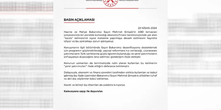 Hazine ve Maliye Bakanlığı “locals” kelimesi ile ilgili açıklamada bulundu