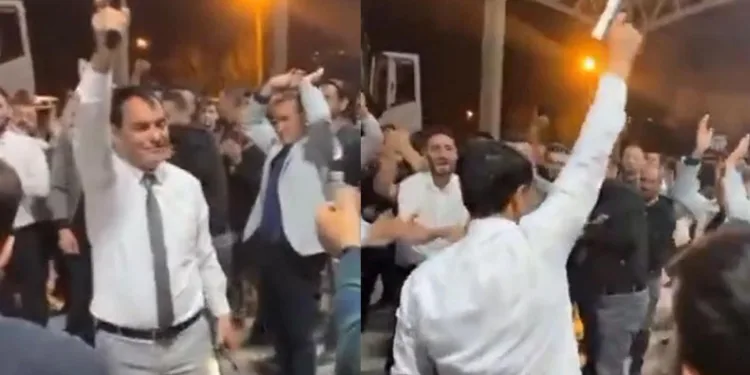 Isparta’da silahlı seçim kutlaması